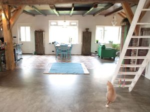 cementgebonden gietvloer woning