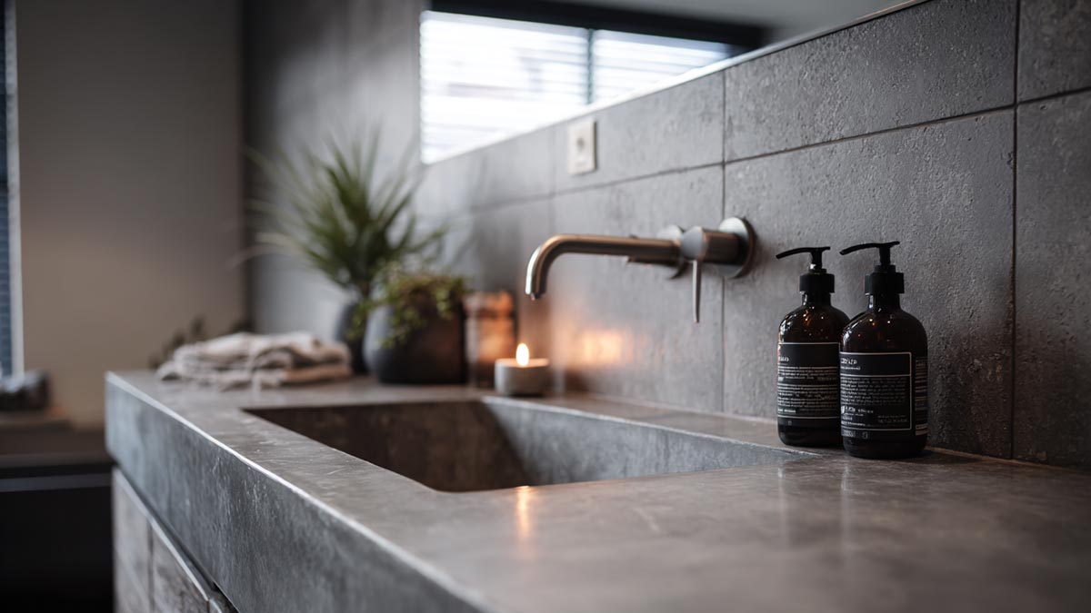 betonlook badkamer