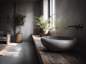 betonlook badkamer